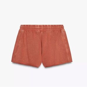 Zara size small washed effect cotton shorts with pockets